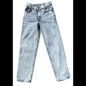 Vintage Levi's Orange Tab Light Blue Acid Wash Unisex Kids Youth Jeans 80s